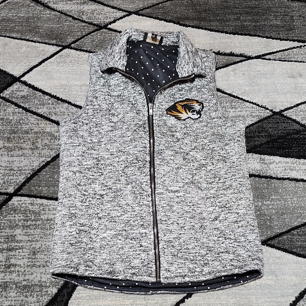 GAMEDAY COUTURE EMBOIDERED SEQUIN MISSOURI TIGERS SWEATER KNIT VEST